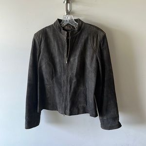 Alfani Zip-up Leather Jacket